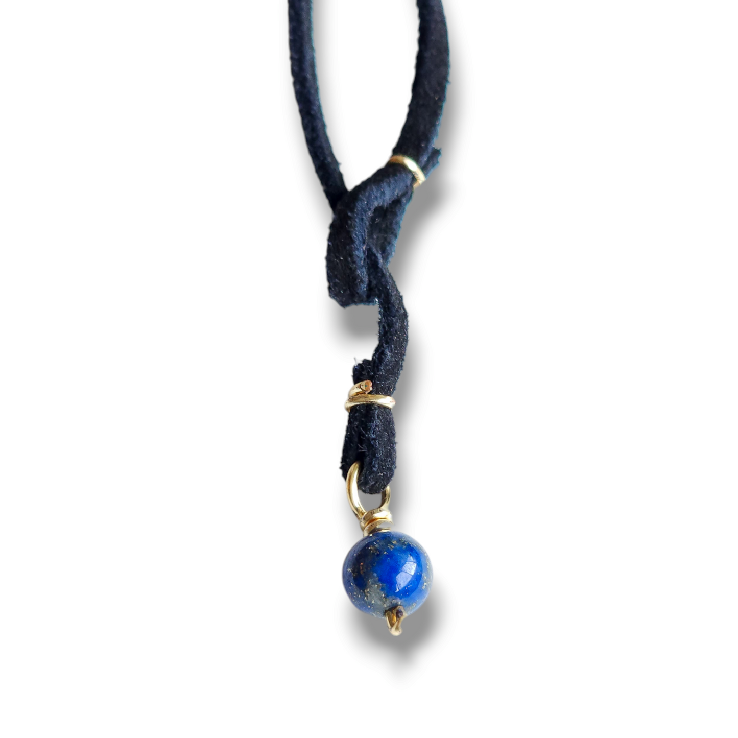 Lapis Lazuli Suede Necklace by Jevus Vougler