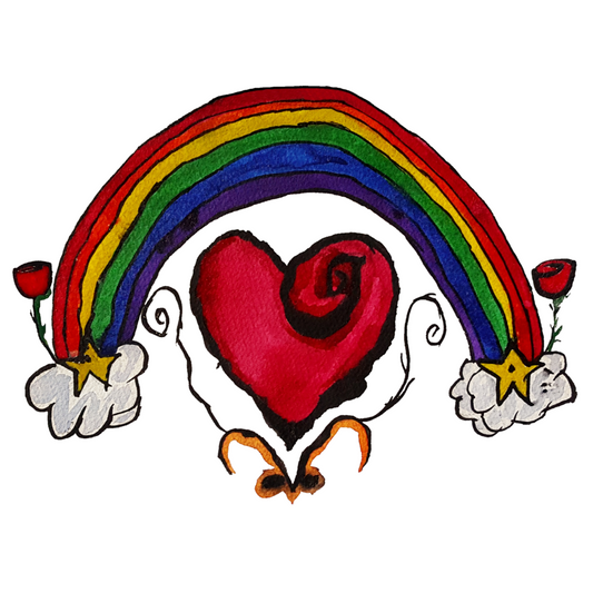 Twisted Heart Vinyl Sticker